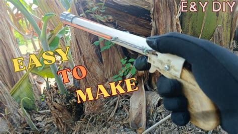 Diy Slingshot Rifle New Slingshot Pvc With Marble Bullets Youtube