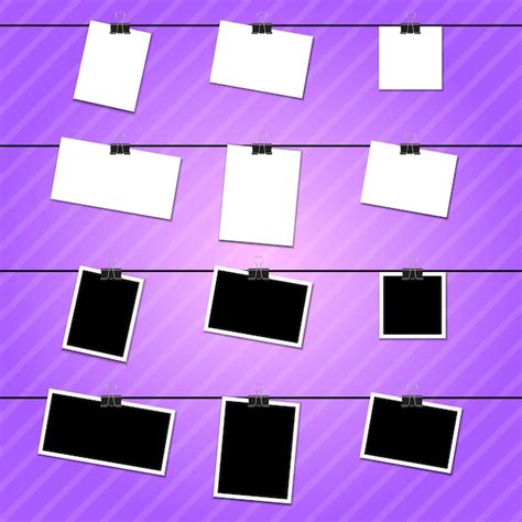 Плакат или рамки набор шаблонов изолированы векторные рамки для ...