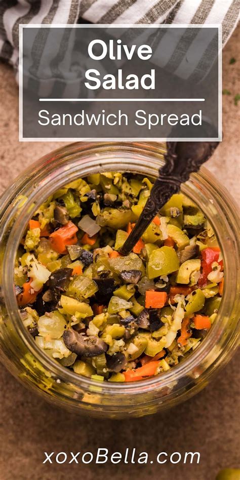 Olive Salad Muffaletta Spread Xoxobella