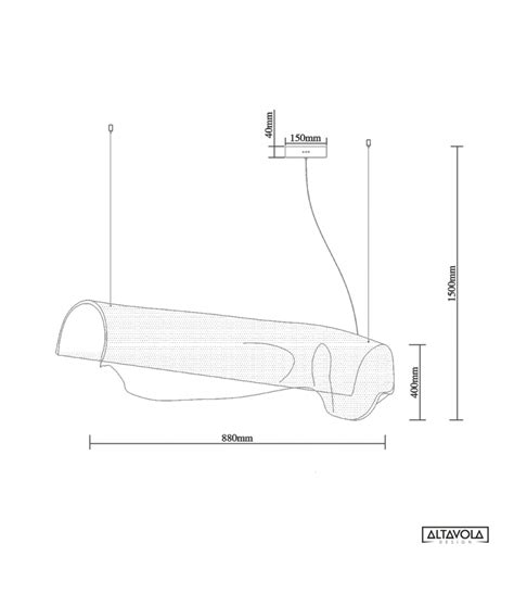 Lampa wisząca CORTINA No 2 LA103 P 88 ALTAVOLA DESIGN