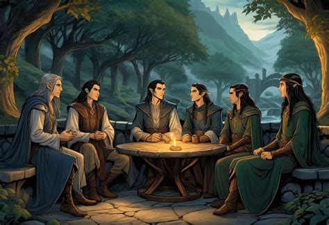 Noldor Elves In Rivendell Stable Diffusion Online