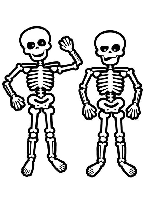 Skeletons And Skulls Halloween Coloring Halloween Coloring Pages