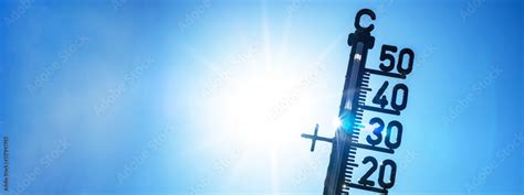 hot weather heat wave summer heat background banner panorama