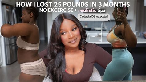 How I Lost 25 Lbs In 3 Months No Exercise My Weight Loss Journey No Strict Diet Realistic