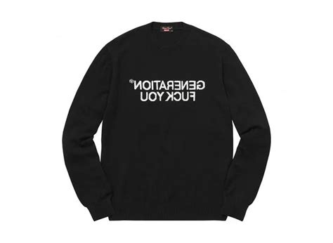 Supreme Undercover Generation Fuck You Sweater Black の新品 中古フリマ 通販 スニダン