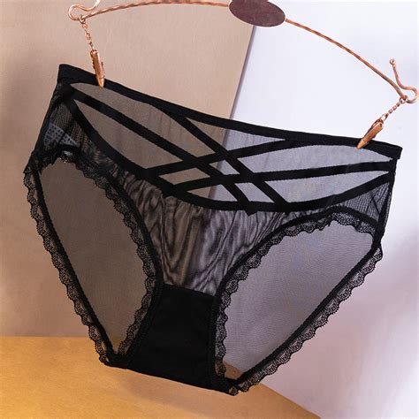 Culotte Slip Sous V Tements Transparents Vid S Pour Femmes Culottes Sexy Lingerie Tentation