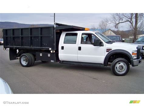 2008 Oxford White Ford F550 Super Duty Xl Crew Cab 4x4 Dump Truck 66207567 Photo 4 Gtcarlot