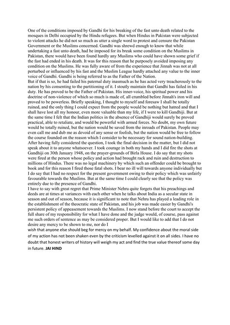 Why I Killed Gandhi Nathuram Godse 12