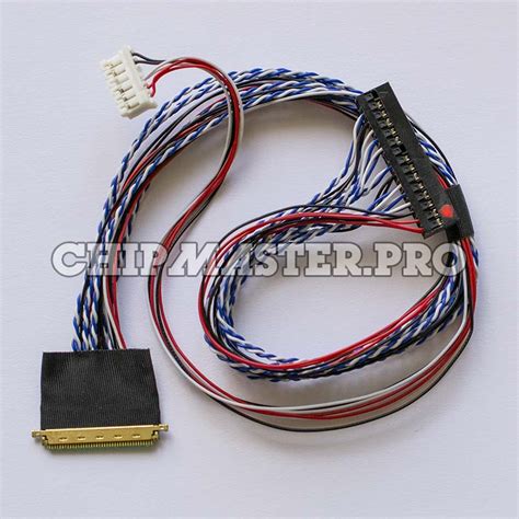 LVDS кабель IPEX 40pin 1Ch 8bit для ЖК дисплеев I-PEX 20455-040E-12R ...