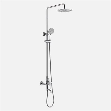 Copper Hot And Cold Bathroom Shower Mixer Chrome Plated Brass Dual Bath Shower Set China Copper