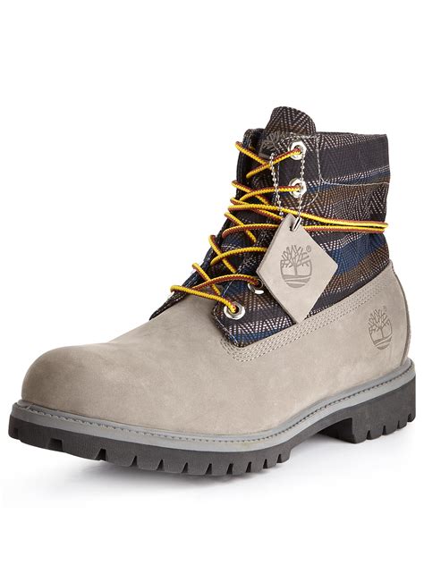 Timberland Timberland Roll Top Mens Boots Grey Nubuck In Gray For Men