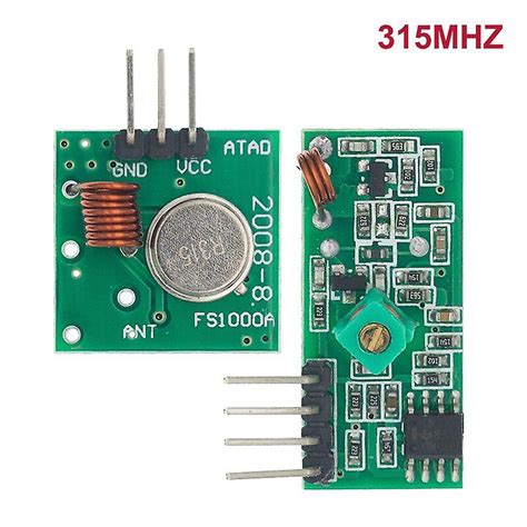 315Mhz 433mhz Rf Kit démetteur et de récepteur sans fil 5v Dc 433mhz