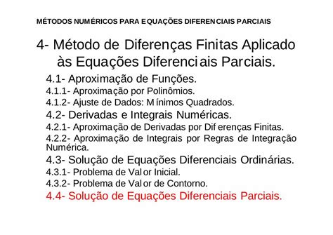 Pdf M Todo De Diferen As Finitas Aplicado S Equa Es