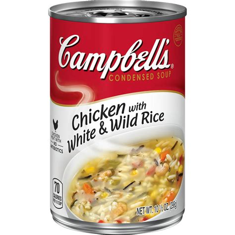 Campbells Condensed Chicken With White And Wild Rice Soup 105 Oz