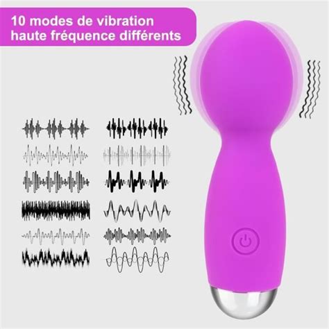 Sex Toys Femme Realiste Gode Vibro Masseur Avec 10 Modes Vibromasseurs