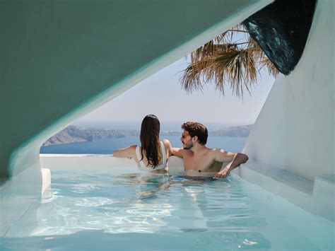 Executive Honeymoon Cave With Caldera View Outdoor Indoor Hot Tub Stella Rocca A Mare