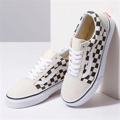 TENIS VANS OLD SKOOL CHECKERBOARD WHITE BLACK