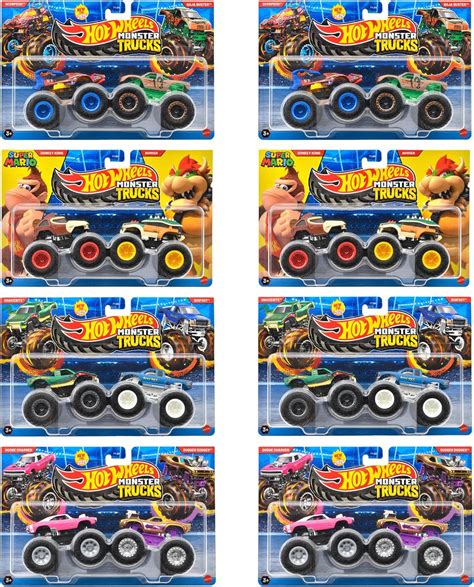 Amazon co jp ホットウィール Hot Wheels モンスタートラック パック アソート 乗り物おもちゃ ミニカー 台組 セット入り BOX販売 歳から
