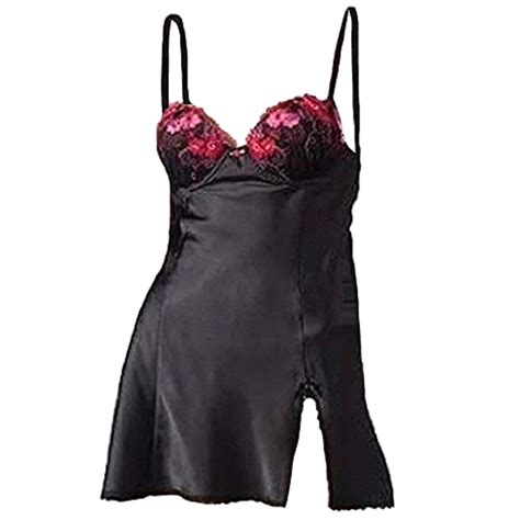 Apt 9 Women S Ruffles And Lace Satin Babydoll G String Lingerie Set Size Small Walmart