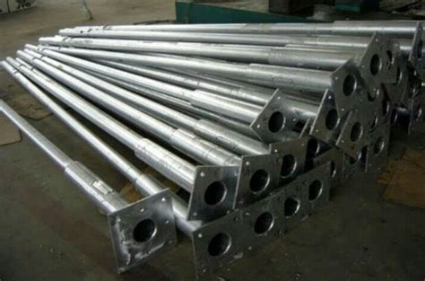 Mild Steel Single Arm Ms Tubular Pole For Street Mtr At Rs