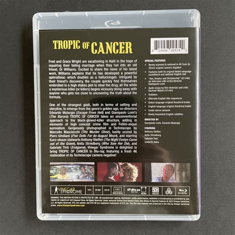 Tropic Of Cancer 1972 Giallo Rare Vinegar Syndrome Blu Ray Ebay