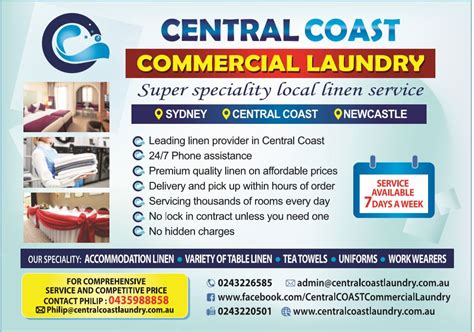 Central Coast Commercial Laundry 9a Bowen Cres West Gosford Nsw 2250