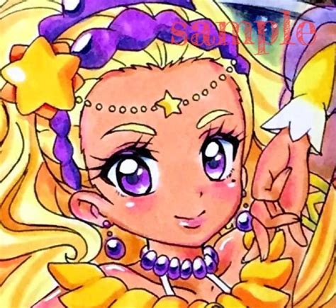 【新品】同人手描きイラスト【スタートゥインクル プリキュア】天宮えれなキュアソレイユ オリジナル踊り子 大色紙の落札情報詳細