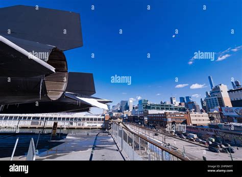 View Of Manhattan Skyline With The Tailpipe Of A Lockheed SR 71