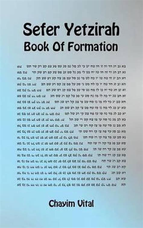 Sefer Yetzirah Book Of Formation Chayim Vital