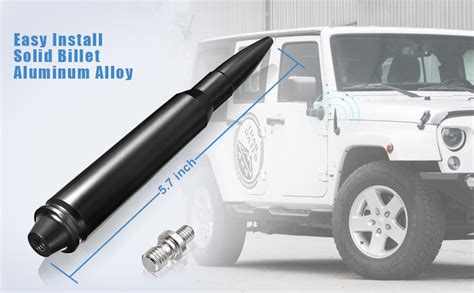 Amazon Bingfu Vehicle Bullet Antenna Mast Aluminum Car Antenna