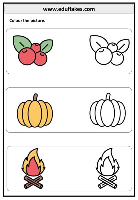 Free Coloring worksheets for kindergarten pdf - eduflakes