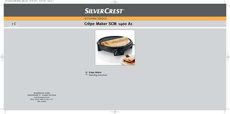 Silvercrest Scm 1400 A1 Users Manual IB 66222 SCM1400A1 LB6