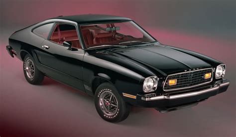 Black 1976 Mach 1 Shadow Ford Mustang II Hatchback