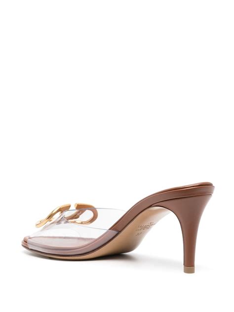 Valentino Garavani Vlogo Signature Open Toe Mules In Nude ModeSens