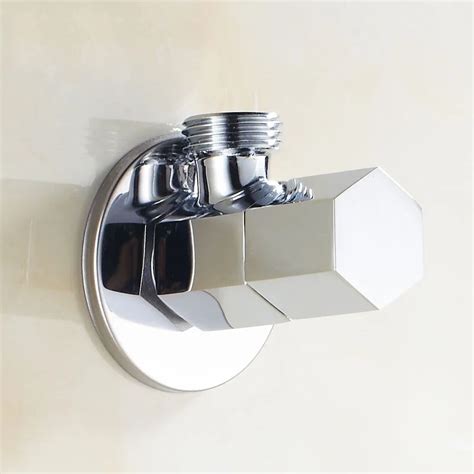 Aliexpress Buy Water Heater Hot And Cold Water Stop Valves Kitchen Copper Basin Triangle