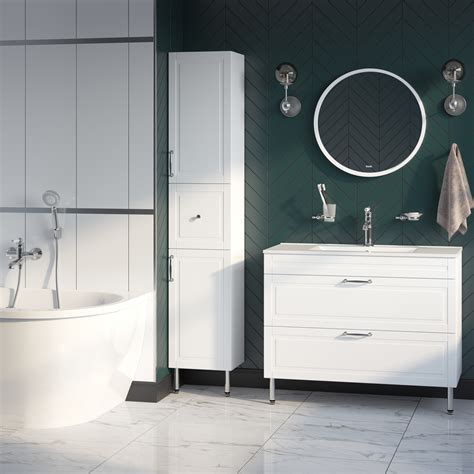 Тумба под раковину напольная Iddis Oxford 100 см цвет белый ️ купить по ...