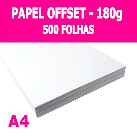 Papel Offset A G Branco Folhas Ultra Megaton Canoas Rs