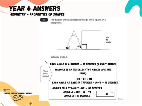 Geometry (angles) extra SATs questions and answers (HA, SATs 2022/2023 ...