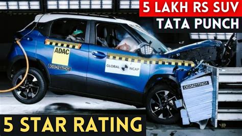 Tata Punch Scores 5 Star Safety Rating In Global Ncap Crash Test Auto