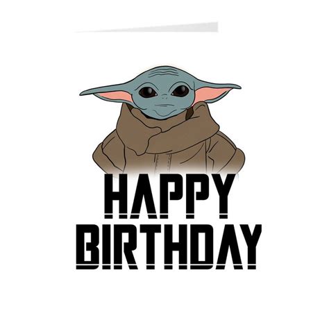 Yoda Birthday Card Printable - Printable Word Searches