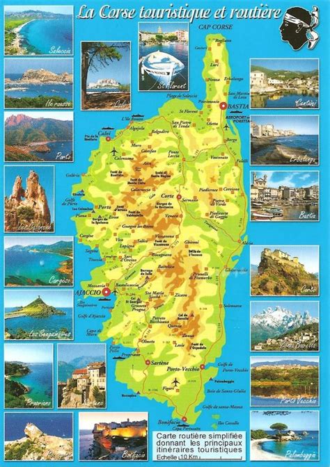 carte de corse touristique info voyage carte plan