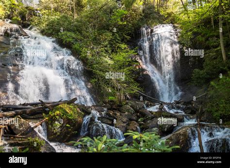 Anna Ruby Falls Chattahoochee Oconee National Forest Georgia Usa