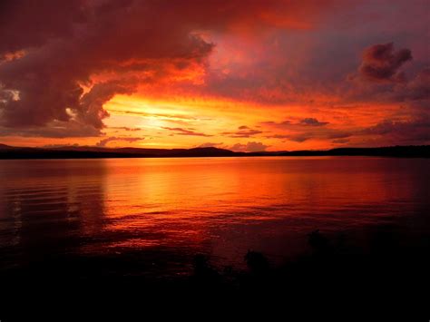 Beautiful Lake Winnipesaukee Sunset New England