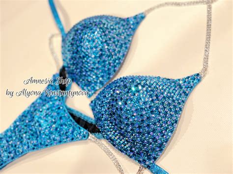 Competition Bikini Set Rhinestone Fitness NPC Bikini Suit IFBB Figure Competition Suit