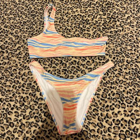 Triangle Rare Bikini Lightly Worn Top XS Bottom Depop