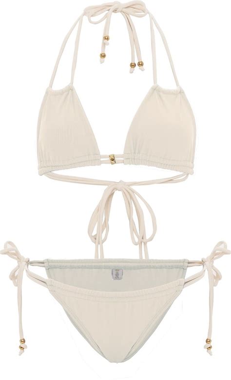 AANOUKIS SWIMWEAR Carina Ivory Bikini Set ShopStyle Two Piece Swimsuits