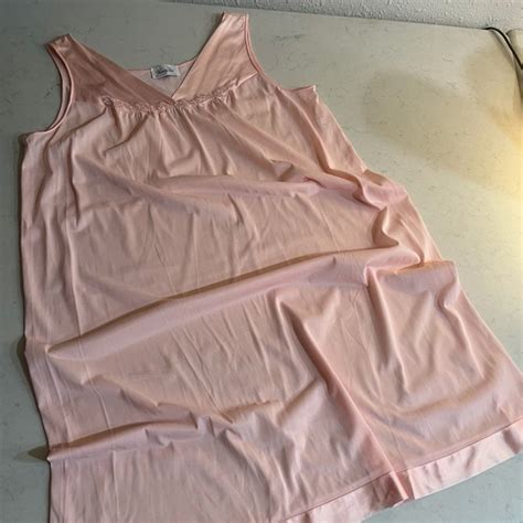 Vanity Fair Intimates Sleepwear Vintage Vanity Fair Lingerie Nightgown Pink L Poshmark