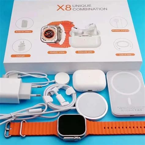 X Latest In X Unique Combination Smartwatch With Airpod Pro