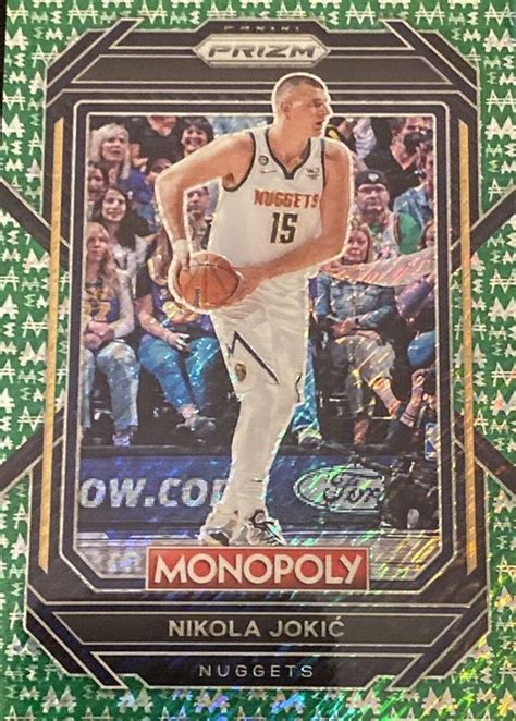 Nikola Jokic Prizm Monopoly Green Money Shimmer Price Guide