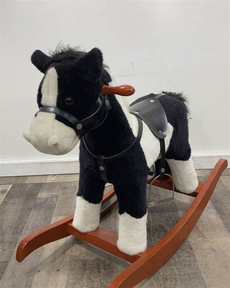 Chrisha Playful Plush Rocking Horse